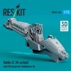 RESKIT RSU72-236 Rafale (C, M) cockpit with 3D decals for HobbyBoss kit (3D Printed) 1/72